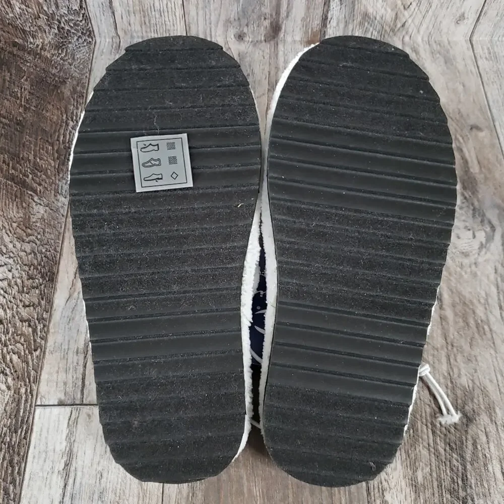 Champion Motel Slippers Youth Size 11 Terrycloth Girls Hard Sole Cushioned White